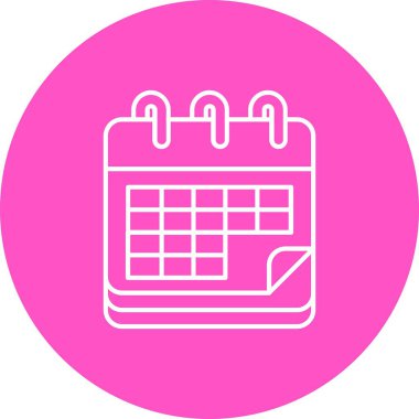 vektör Takvimi Simgesi illüstrasyonu