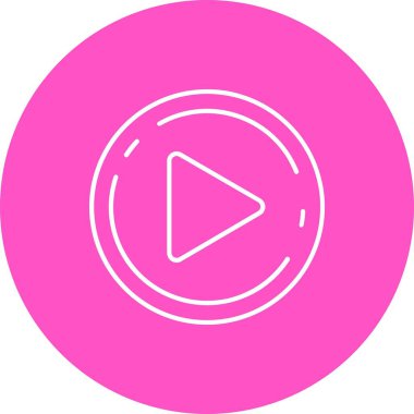 güzel oyun çizgisi vektör simgesi