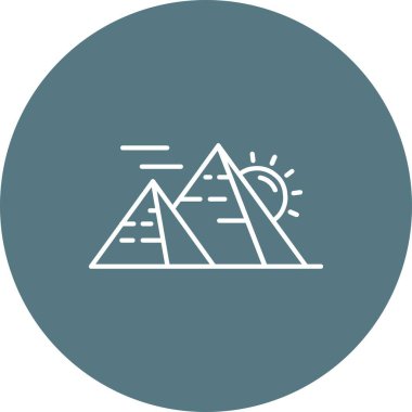 Güzel Güneş Çizgisi Vektör Simgesi