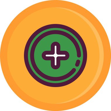 Yeşil bir simgenin vektör illüstrasyonu