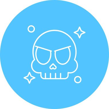 vektör kafatası çizimi