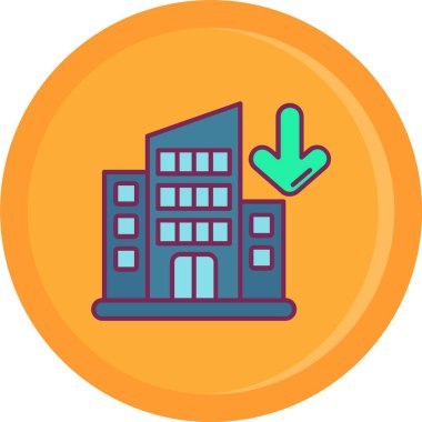 Okul binası simgesi, özet biçimi