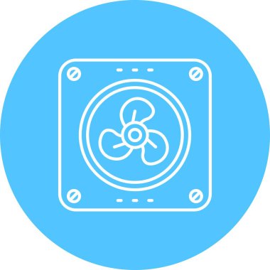 Güzel Kar Tanesi Çizgisi Vektör Simgesi