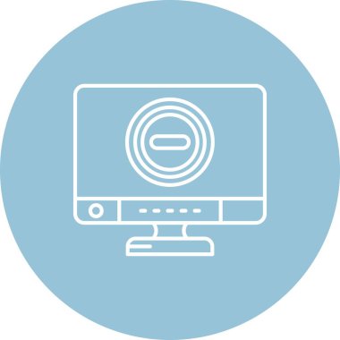 vektör lcd simgesi illüstrasyonu