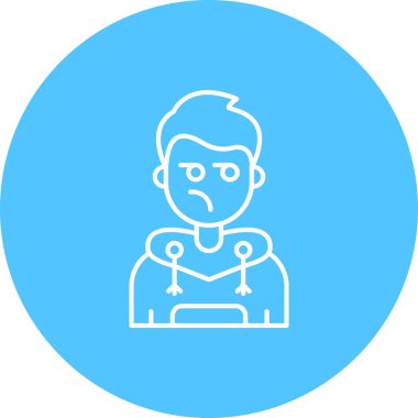 İnsan simgesinin vektör illüstrasyonu