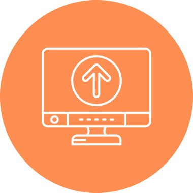 vektör lcd simgesi illüstrasyonu