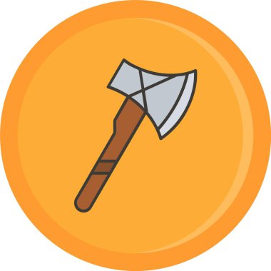 Balta simgesi vektör çizimi tasarımı