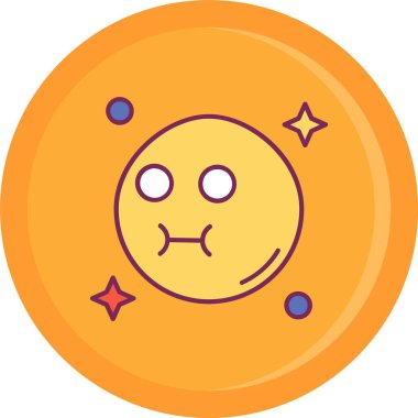 Emoji simge tasarım vektörü