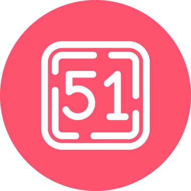 Modern simgenin vektör illüstrasyonu 5-5 eksikliği