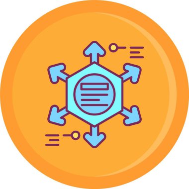 Virüs koruma ikonu. anahat virüsü koruma vektör rengi düz izole