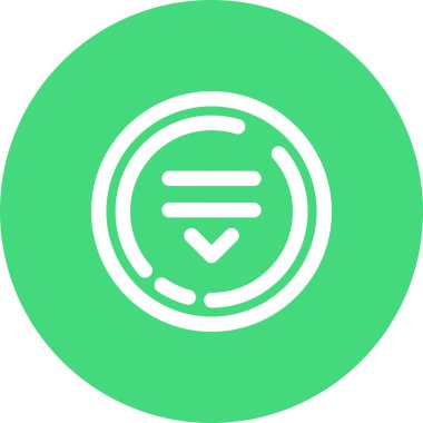 güzel para çizgisi vektör simgesi