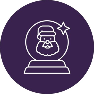 Noel Baba ve Kardan Adam 'ın vektör çizimi