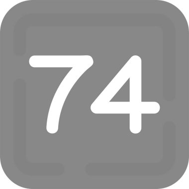 Üzerinde 77 olan beyaz bir çizginin çizimi