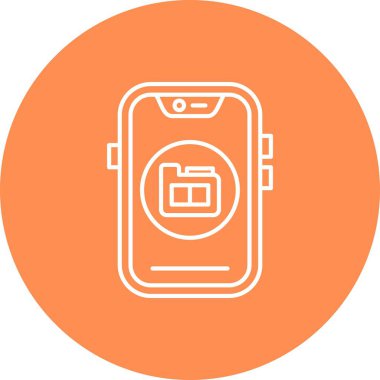 Vektör Mobil simge illüstrasyonu