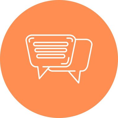 Vektör sohbet simgesi illüstrasyonu