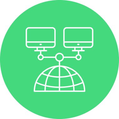 vektör lcd simgesi illüstrasyonu