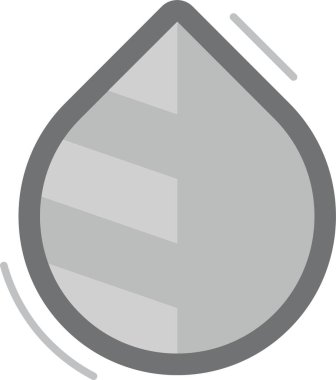 damla simgesi, vektör illüstrasyonu