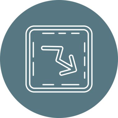 Benzersiz dönüş vektör simgesi