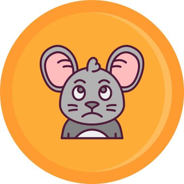 Moda biçimi izole edilmiş arkaplanda fare simgesi