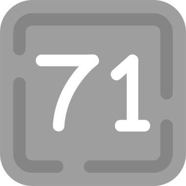 Moda biçimi izole edilmiş arkaplanda yedi takvim simgesi