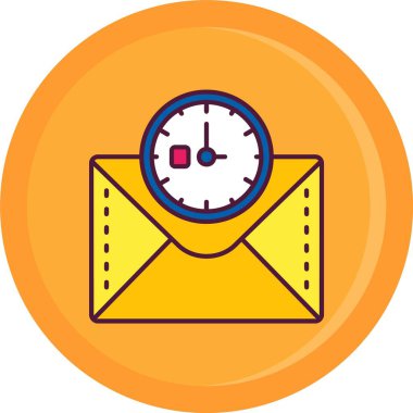 Moda biçimi izole edilmiş arkaplanda e- posta simgesi