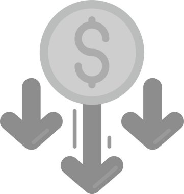 Dolar. Web simgesi basit illüstrasyon