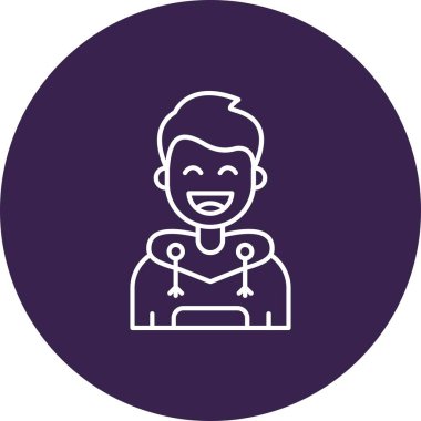 İnsan simgesinin vektör illüstrasyonu