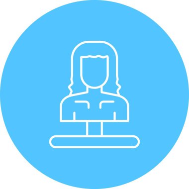 kadın simge vektör illüstrasyonu