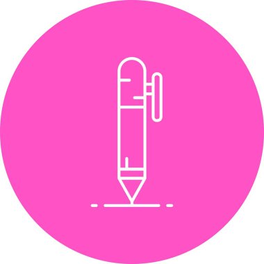 Güzel Termometre Çizgisi Vektör Simgesi