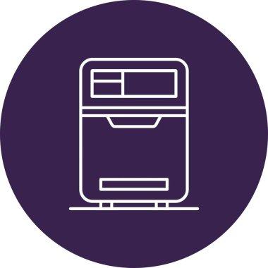 Yazıcı simgesi vektör illüstrasyonu