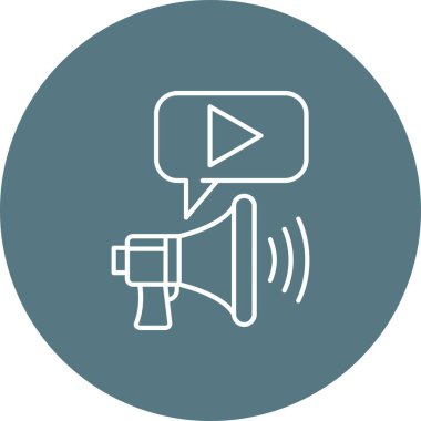 vektör sözcüsü Simgesi illüstrasyonu