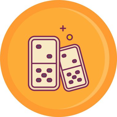 Kumarhane çipi ikonu. Web için basit kumarhane yonga vektör simgeleri çizimi