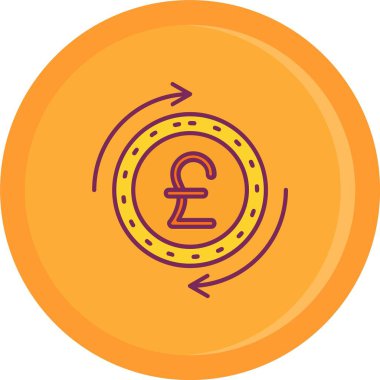 vektör pound simgesi illüstrasyonu