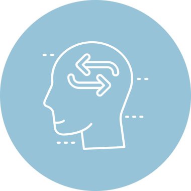 İnsan beyninin vektör illüstrasyonu