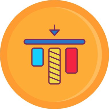 Ok yönü simgesi. Düz renk tasarımı. vektör illüstrasyonu.