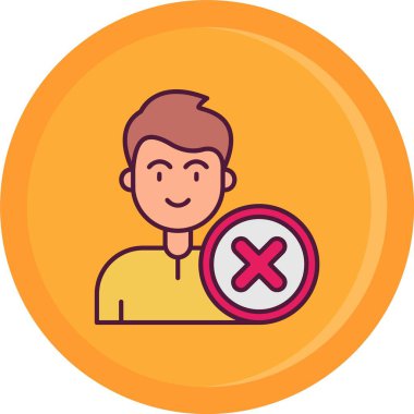 Çember işareti olan adam