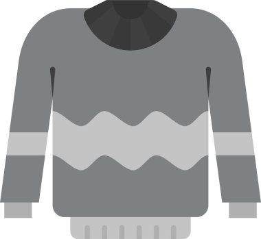 Kazak ikonu. Süveter simgesinin vektör illüstrasyonu