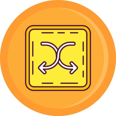 Eşsiz Çin yuan vektör çizgisi simgesi