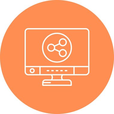 vektör lcd düz biçim simgesi