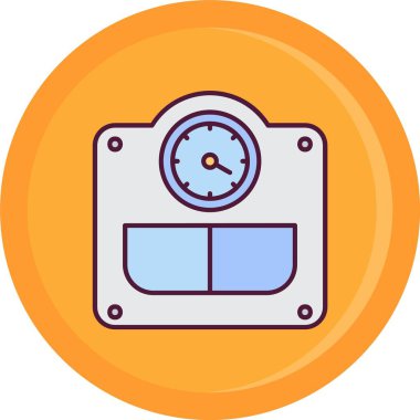 Bir saatin vektör illüstrasyonu