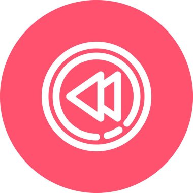 Kırmızı bir simgenin vektör illüstrasyonu