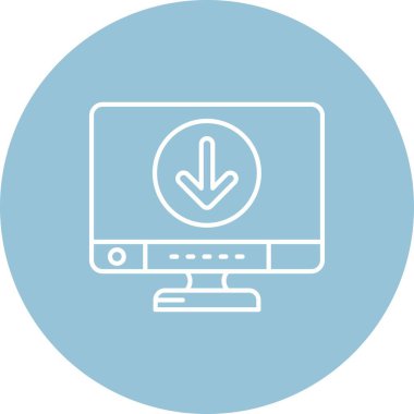 Bilgisayarın vektör illüstrasyonu