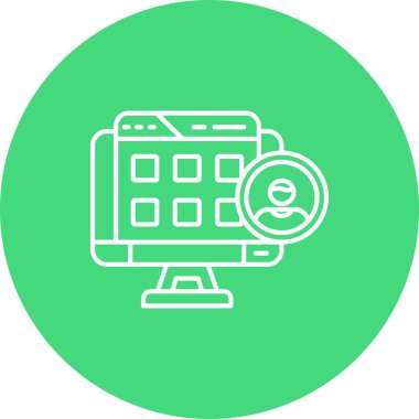 Güzel Kamera Kabartma Vektör Simgesi