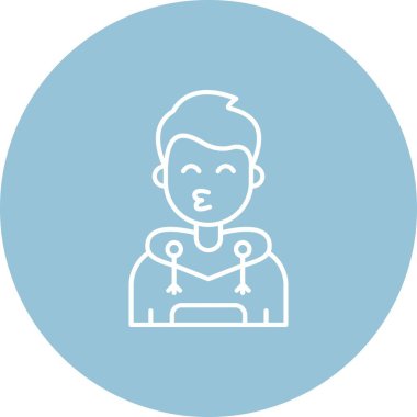 Emziği olan bir kadının vektör çizimi