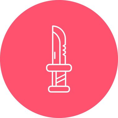 vektör bıçağı simgesi, basit illüstrasyon