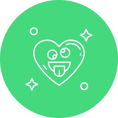 Bir kalp simgesinin vektör illüstrasyonu