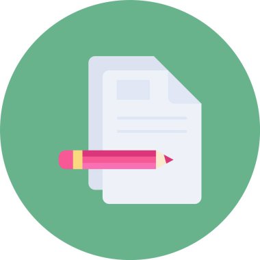 kalem vektör çember deseni