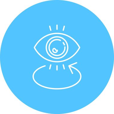 Benzersiz göz vektörü simgesi