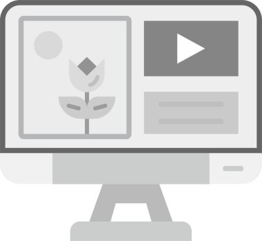 video kamera ikonu vektör illüstrasyonu