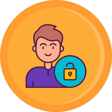 Kilidi açmak için anahtarı olan bir adam.